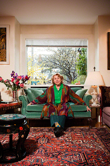 portrait of Ellen Burka at home in Toronto, Canada for Der Spiegel Stern magazine