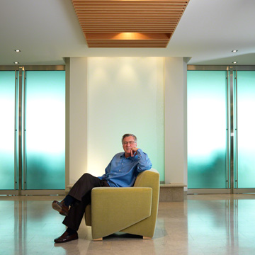 Environmental portrait of Eric Sprott, global asset manager, Canadian billionaire businessman, assignment for Barron's