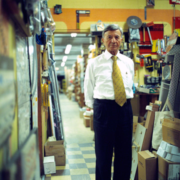 Globe and Mail assignment, on location portrait of senior small business owner, story of working in your later years