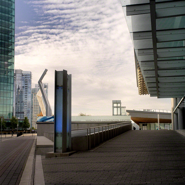 street view of Vancouver British Columbia convention centre