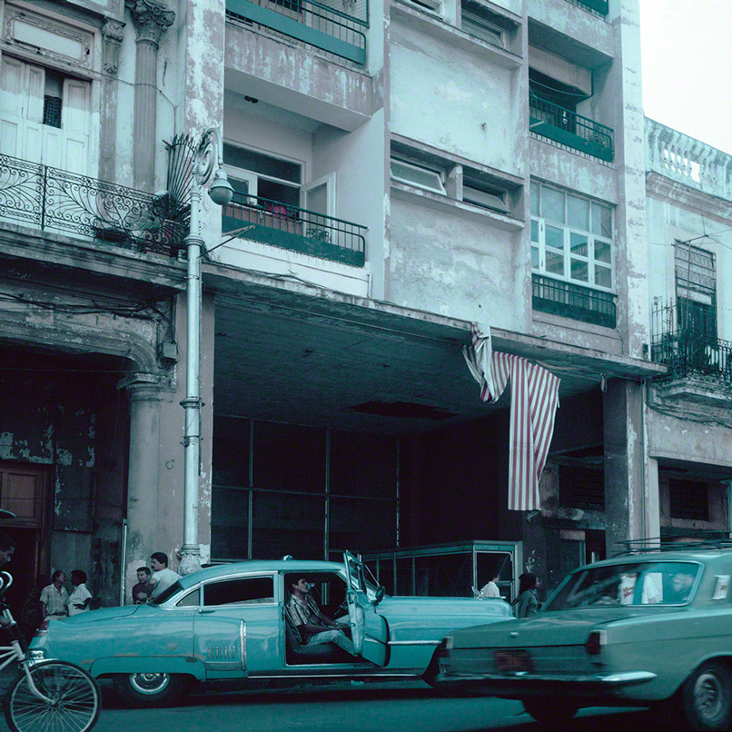 typical late afternoon street scene in old Havana